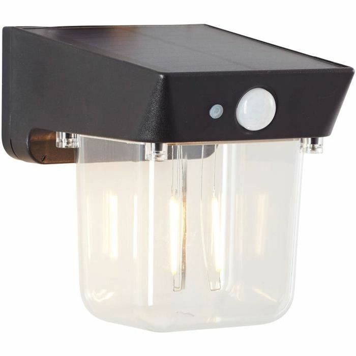 Brilliant Parson Aplique de exterior LED y solar con detector de movimiento, Negro Brilliant Parson Aplique de exterior LED y solar con detector de movimiento, Negro