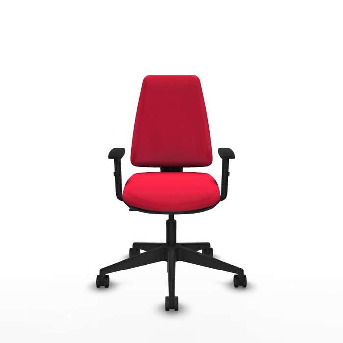 PIQUERAS Y CRESPO Silla de oficina Elche Roja con Brazos 1D PIQUERAS Y CRESPO Silla de oficina Elche Roja con Brazos 1D