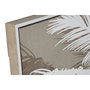 DKD Home Decor Cuadro Lino Foam Palmera 3D (Pack de 2)
