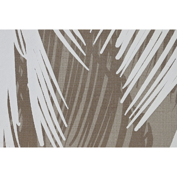 DKD Home Decor Cuadro Lino Foam Palmera 3D (Pack de 2)