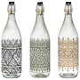 Home Deco Factory Botella Vidrio 1 L Colección Mirage