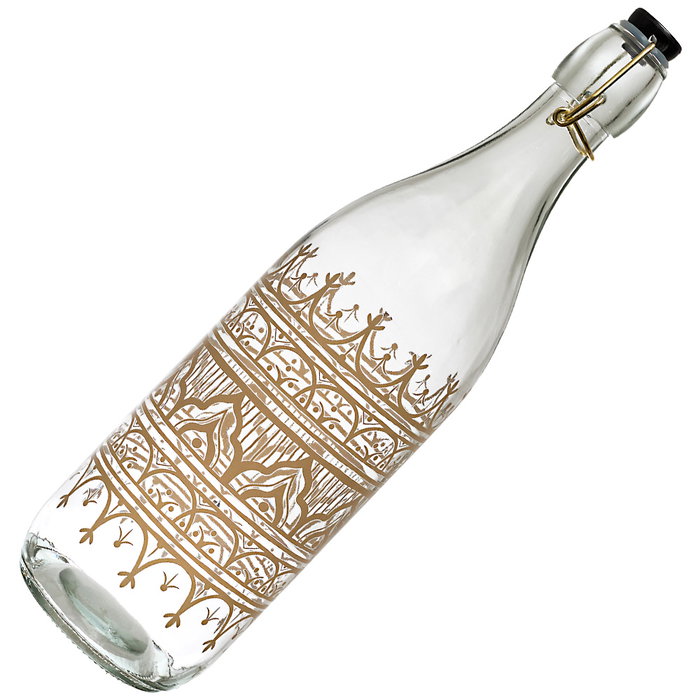 Home Deco Factory Botella Vidrio 1 L Colección Mirage Home Deco Factory Botella Vidrio 1 L Colección Mirage