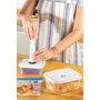 Hermia VCC-13-PMP - Set de Cajas y Bolsas de Almacenamiento de Alimentos Transparentes con Bomba para Vacío