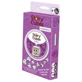 Rory's Story Cubes Misterio Juego de Mesa Narrativo con 9 Dados Temáticos, Edición Español, Francés, Neerlandés, Portugués. Referencia: ASMRSC305ML1