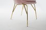 DKD Home Decor Silla Velvet Metal Rosa