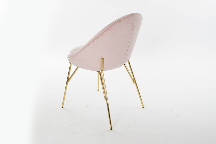 DKD Home Decor Silla Velvet Metal Rosa