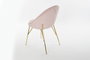 DKD Home Decor Silla Velvet Metal Rosa