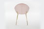 DKD Home Decor Silla Velvet Metal Rosa