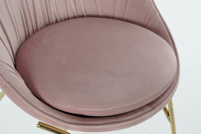 DKD Home Decor Silla Velvet Metal Rosa