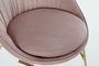 DKD Home Decor Silla Velvet Metal Rosa