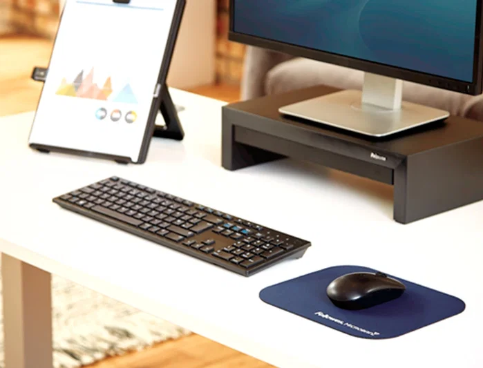 Fellowes Alfombrilla para Ratón Microban Azul
