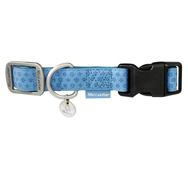 Nayeco Collar Mac Leather Azul 25mm x 48-70cm Nayeco Collar Mac Leather Azul 25mm x 48-70cm
