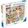 Ravensburger Puzzle de 500 Piezas Pegatinas Kawaii para Adultos y Niños a partir de 12 Años Ref. 12001796