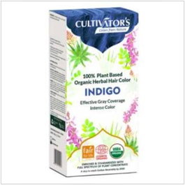 CULTIVATORS Indigo Tinte Orgánico 100Gr. Ecocert para Cabello, Cobertura Canas, Vegano, Nutritivo