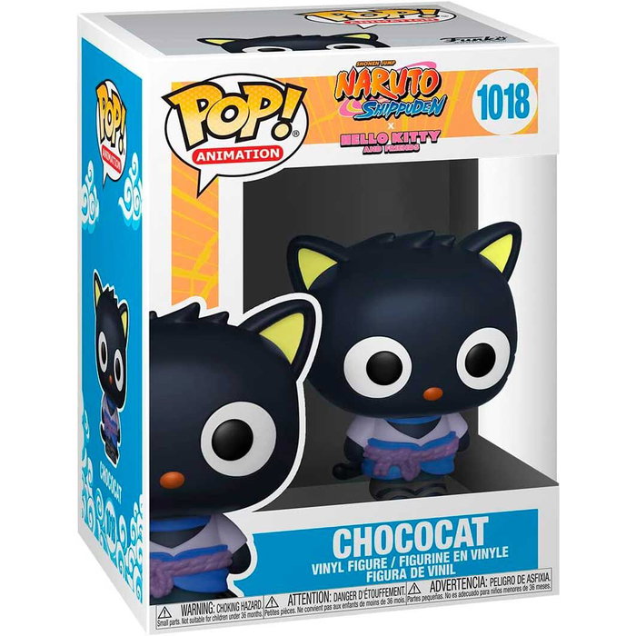Funko POP Figura de Vinilo Naruto Shippuden x Hello Kitty Chococat 9cm Caja Regalo