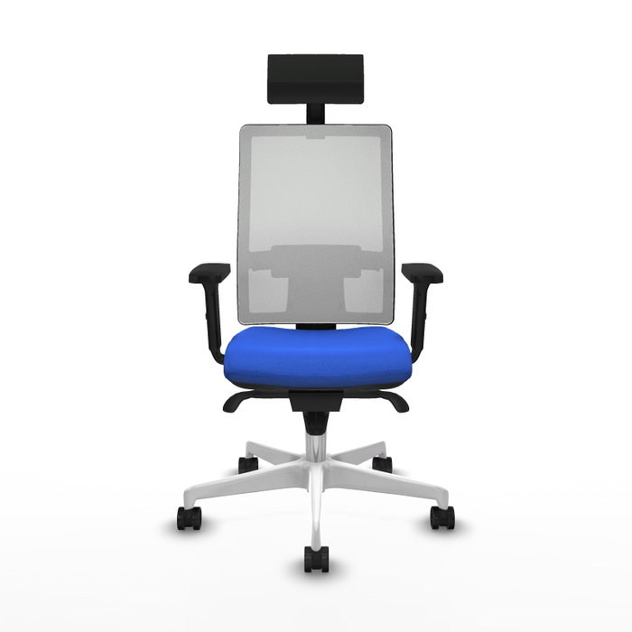 PIQUERAS Y CRESPO Silla de oficina Horna con mecanismo Sincro Azul y Blanco PIQUERAS Y CRESPO Silla de oficina Horna con mecanismo Sincro Azul y Blanco
