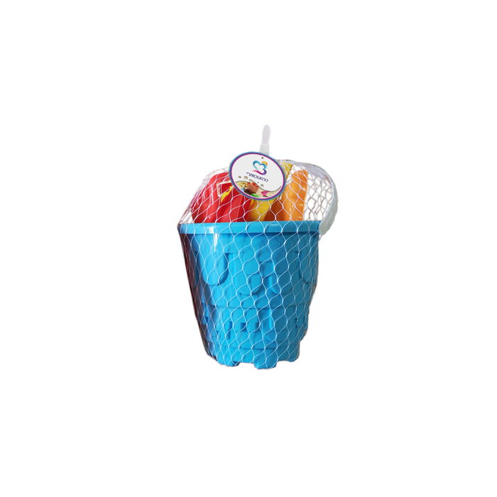 Marbueno Conjunto Cubo de Playa con Accesorios Multicolor