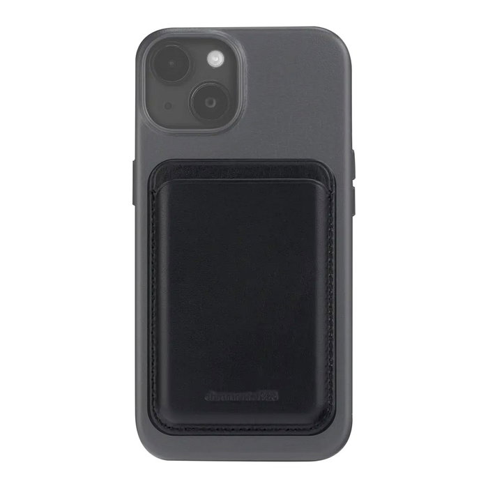 dbramante1928 ROSKILDE CC WALLET Billetera Negra de Cuero Compatible con MagSafe