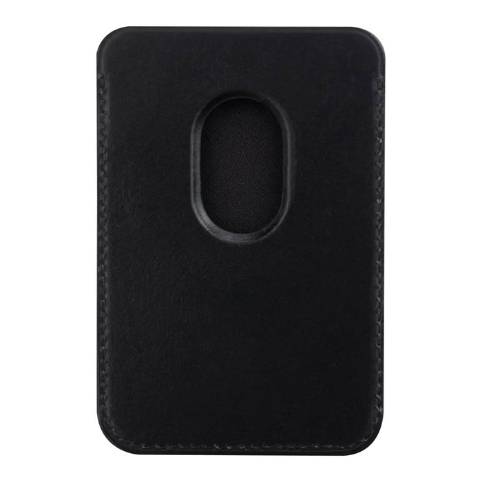 dbramante1928 ROSKILDE CC WALLET Billetera Negra de Cuero Compatible con MagSafe