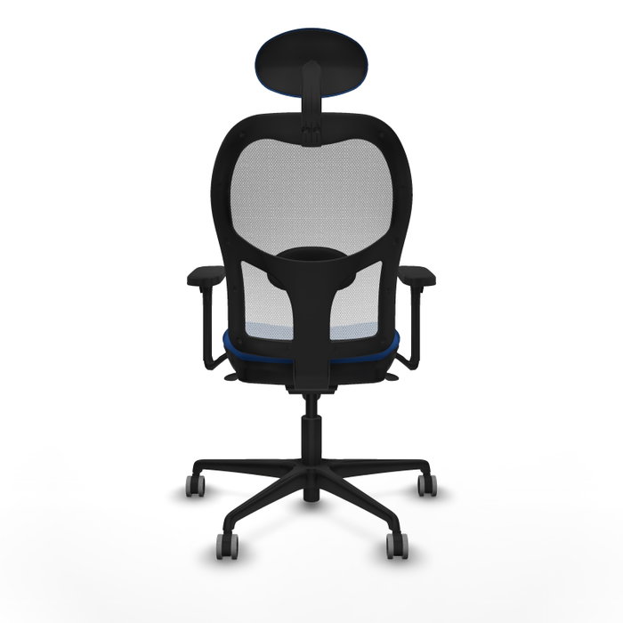 PIQUERAS Y CRESPO Silla de oficina Jorquera con mecanismo Sincro, Azul y Blanco PIQUERAS Y CRESPO Silla de oficina Jorquera con mecanismo Sincro, Azul y Blanco