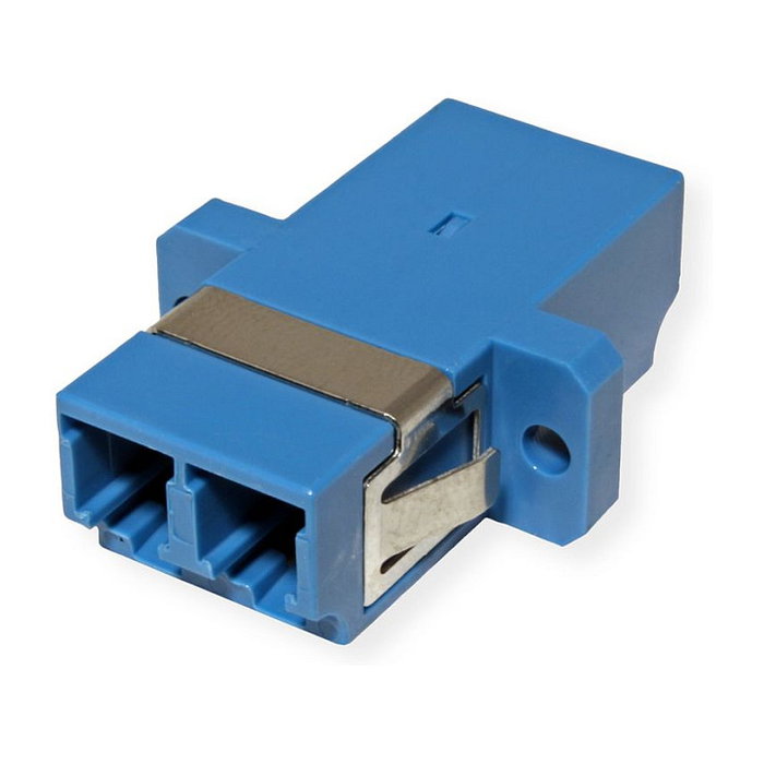 VALUE Adaptador de Fibra Óptica LWL-Kupplung LC/LC Duplex OS2, Color Azul, Ref. 21.99.0663 - Conector Hembra Derecho