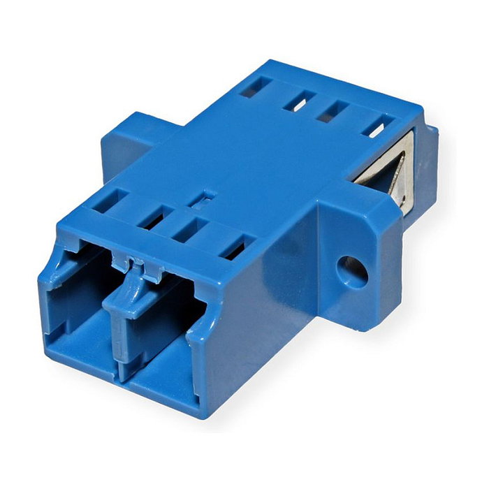 VALUE Adaptador de Fibra Óptica LWL-Kupplung LC/LC Duplex OS2, Color Azul, Ref. 21.99.0663 - Conector Hembra Derecho