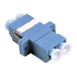 VALUE Adaptador de Fibra Óptica LWL-Kupplung LC/LC Duplex OS2, Color Azul, Ref. 21.99.0663 - Conector Hembra Derecho