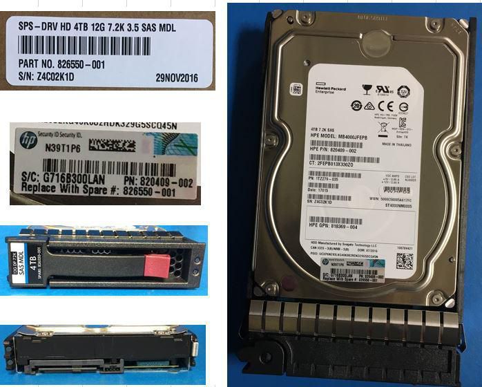 Hewlett Packard Enterprise Disco Duro 4TB 6G SAS 7.2K rpm LFF (3.5-inch) Midline con 1 año de Garantía