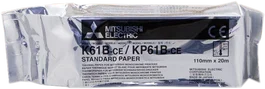 Mitsubishi KP61B-CE Rollo Papel Térmico 110mm x 20m Blanco Brillante Alta Calidad