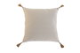 DKD Home Decor Ivory26 Cojín Boho Crudo Beige 5 x 45 x 45 cm (2 Unidades) Algodón Poliéster