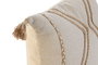 DKD Home Decor Ivory26 Cojín Boho Crudo Beige 5 x 45 x 45 cm (2 Unidades) Algodón Poliéster
