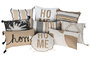 DKD Home Decor Ivory26 Cojín Boho Crudo Beige 5 x 45 x 45 cm (2 Unidades) Algodón Poliéster