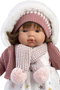 Llorens Muñeca Lola Llorona 38 cm con cuerpo de tela y mecanismo de sonido en español para 3 años
