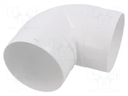 DOSPEL S.A. Codo conector redondo Ø100mm 90° blanco