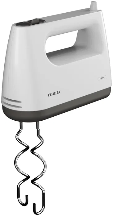Aiwa Batidora Reposteria Tesaberu AHX-600 450W 5 Velocidades Turbo 2 Varillas 2 Ganchos Acero
