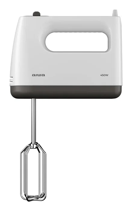 Aiwa Tesaberu AHX-600 Batidora de mano 450 W, 5 velocidades, Gris y Blanco Aiwa Tesaberu AHX-600 Batidora de mano 450 W, 5 velocidades, Gris y Blanco