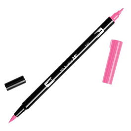 Tombow Rotulador Doble Punta Pincel Color Hot Pink ABT-743