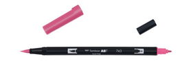 Tombow Rotulador Doble Punta Pincel Color Hot Pink ABT-743