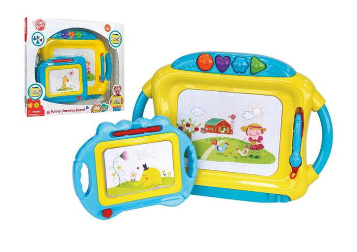 Pizarra magnética con mini pizarra colores sdos. - modelos surtidos