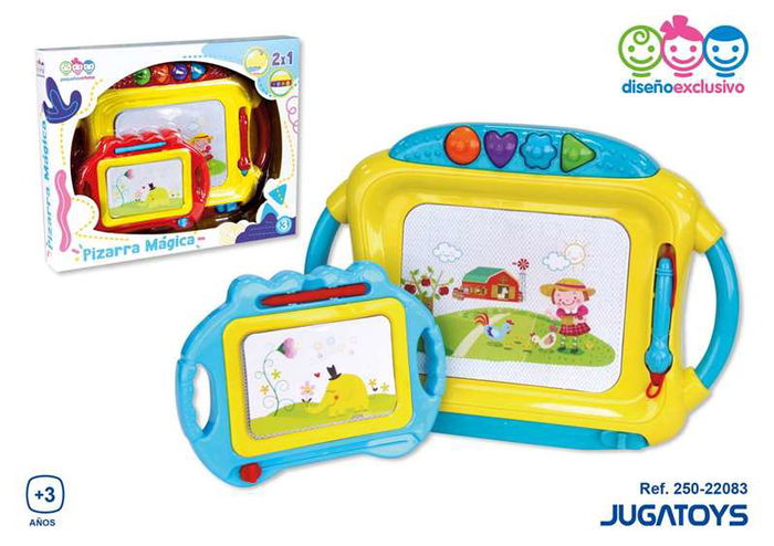 Pizarra magnética con mini pizarra colores sdos. - modelos surtidos