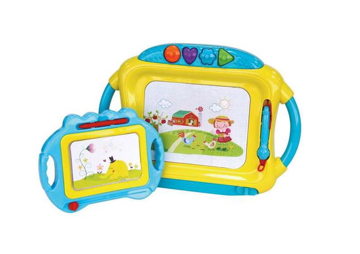 Pizarra magnética con mini pizarra colores sdos. - modelos surtidos