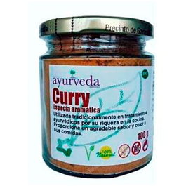 AYURVEDA AUTENTICO Curry 100 G Condimento de especias originario de India para dar sabor y color a comidas