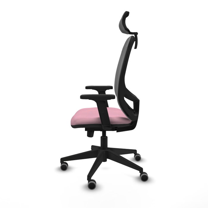PIQUERAS Y CRESPO Silla de oficina Cilanco Rosa y Gris