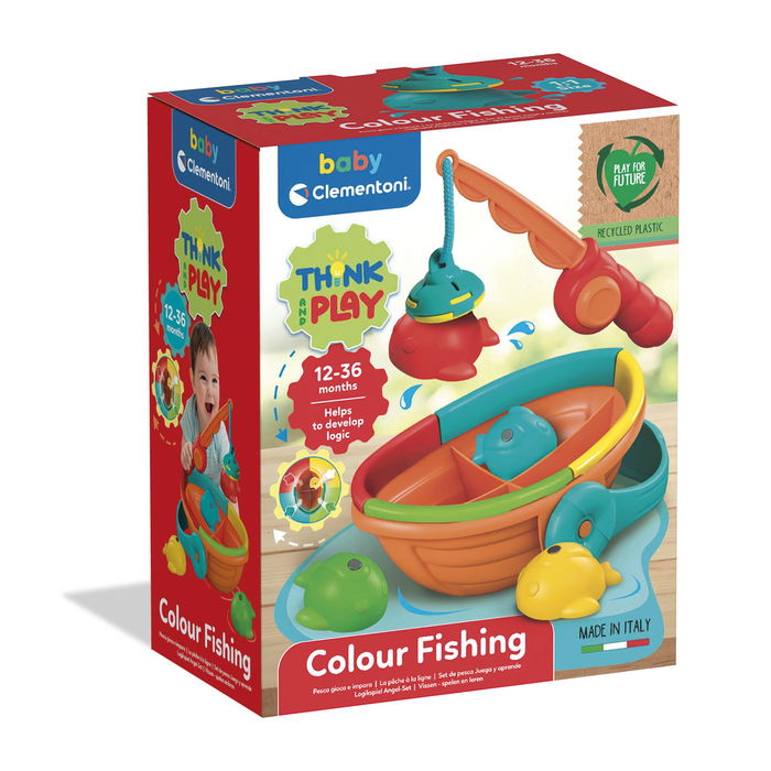 Clementoni 17513 Pesca, Juega Y Aprende Juego Educativo para Bebés +12 Meses