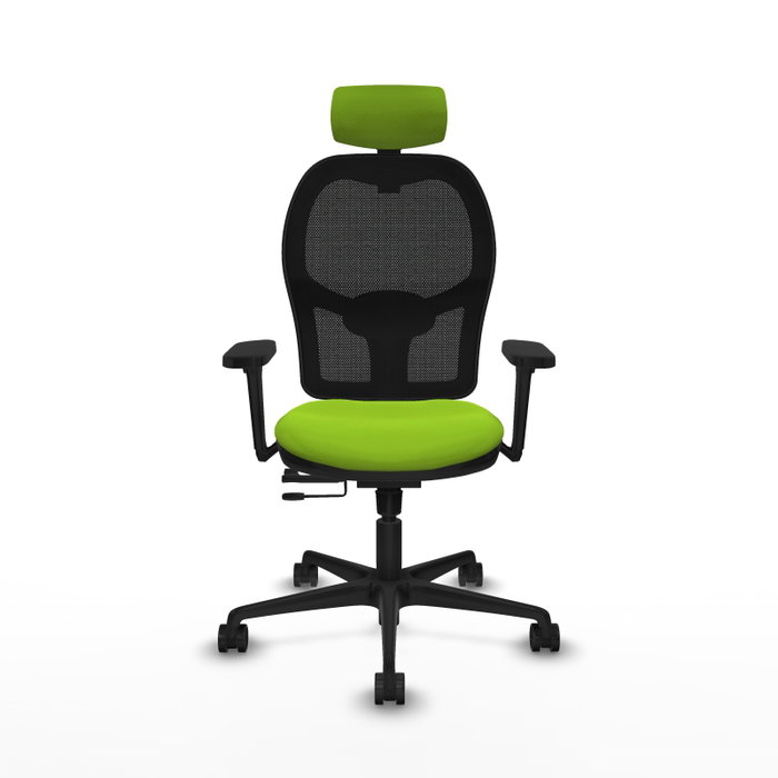 PIQUERAS Y CRESPO Silla de oficina Jorquera con mecanismo Sincro/Traslack Pistacho y Negro PIQUERAS Y CRESPO Silla de oficina Jorquera con mecanismo Sincro/Traslack Pistacho y Negro