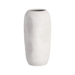Jarrón Blanco Cerámica Decoración 16 X 16 X 40 cm