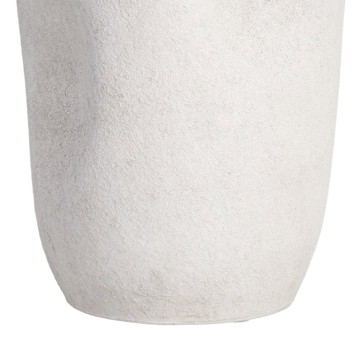 Jarrón Blanco Cerámica Decoración 16 X 16 X 40 cm