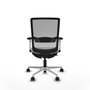 PIQUERAS Y CRESPO Silla de oficina Haches Gris con mecanismo Sincro/Traslack