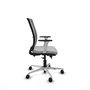 PIQUERAS Y CRESPO Silla de oficina Haches Gris con mecanismo Sincro/Traslack