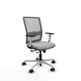 PIQUERAS Y CRESPO Silla de oficina Haches Gris con mecanismo Sincro/Traslack